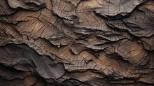 A Close-up Of A Tree Bark Texture Pattern, Showcasing The Intricate Lines, Knots, And Rugged Texture In Shades Of Brown And Gray