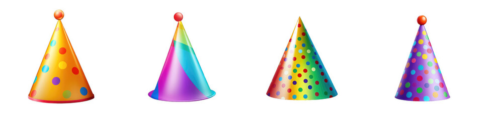 Party Hat clipart collection, vector, icons isolated on transparent background