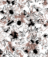 Wall Mural - Graphical effect vector seamless pattern. abstract looks . vector illustration .