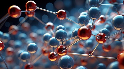 Atom Molecule Structure Abstract and Medical Concept Science, generated by AI