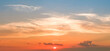 Leinwandbild Motiv Sky and clouds sunset background