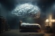abstract or surreal image of brain sleep deprivation apnea