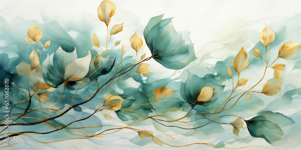 abstract watercolor painting - generative ai Stock Illustration | Adobe ...