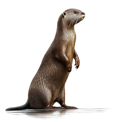 Otter  , Isolated On Transparent, PNG