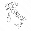 Hand Drawn Italy Map Illustration