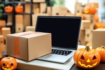 E-commerce business halloween concept