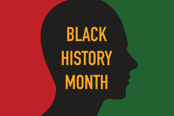 Wall Mural - Black History Month, celebrating the black history