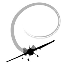 Vector Icon Of A Stunt Plane