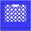 3D illustration of one side of a milk crate
