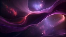 A Glowing Curtain Of Luminescent Red Purple And Orange Particles Hung Like A Cosmic Tapestry In The Ethereal Depths Of Intergalactic Space.