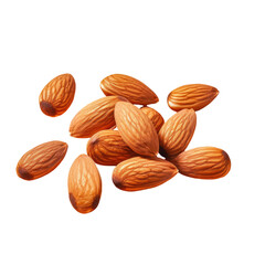 Wall Mural - isolated almonds