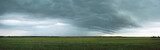Fototapeta Tęcza - Panorama image of severe weather storm system in Alberta, Canada.