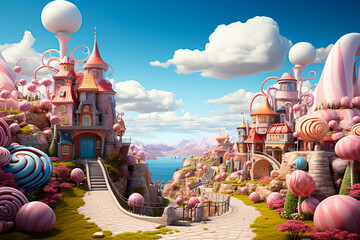 Poster -  beautiful fantasy landscape