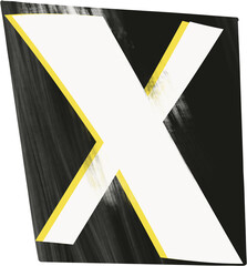 Wall Mural - Cutout letter X