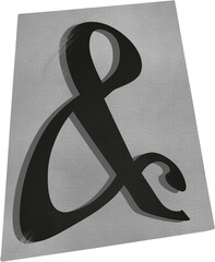 Poster - Ampersand cutout lettering