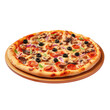 © TheWaterMeloonProjec - Hot pizza with mushrooms and olives photographed against a transparent background