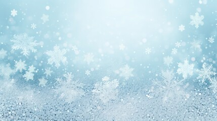 Wall Mural - Photo blurred background, snowflakes, Christmas 