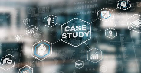 Wall Mural - Case Study Education concept. Study online e-learning