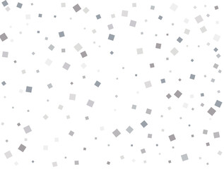 Wall Mural - Magic silver square confetti. Vector illustration