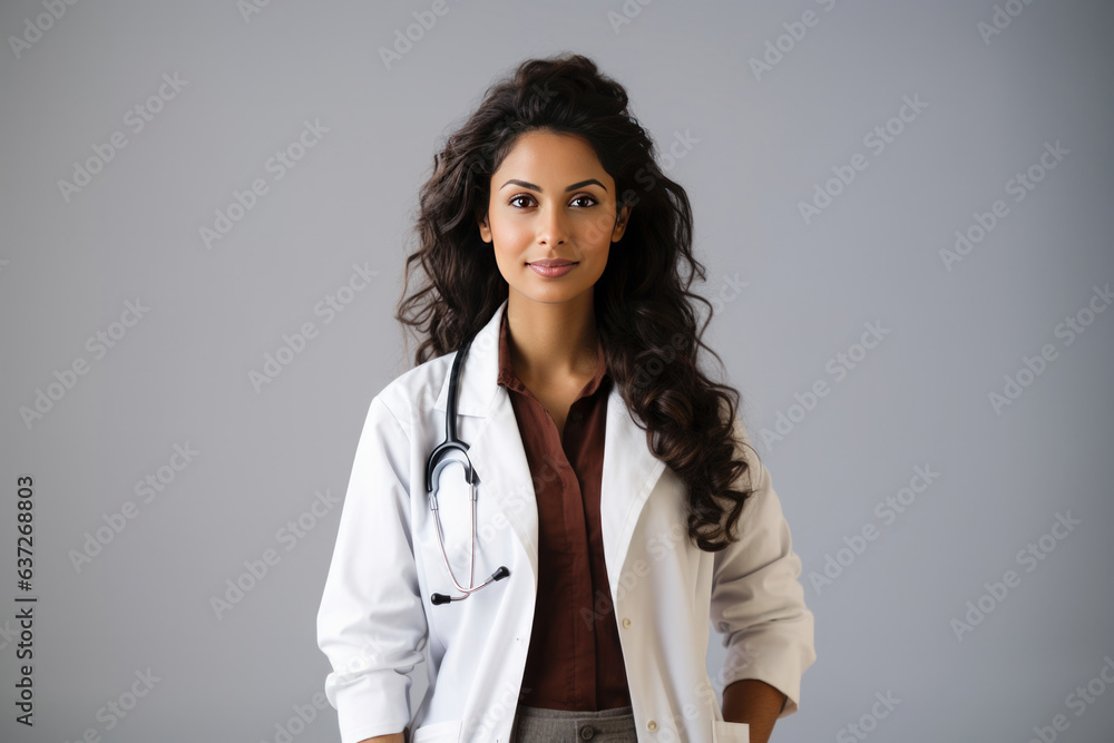 Portrait of indian young female doctor looking at camera Stock Photo ...