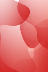 Wall Mural - smooth red gradient background with wavy lines and free space