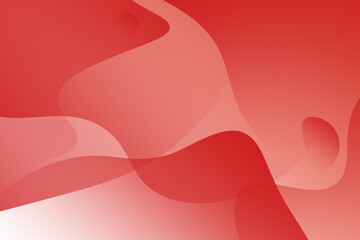 Wall Mural - smooth red gradient background with wavy lines and free space