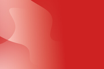 Wall Mural - smooth red gradient background with wavy lines and free space