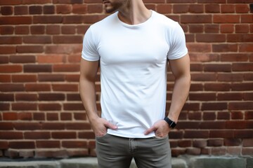 man in a t-shirt