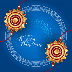 Wall Mural - Happy Raksha Bandhan Indian festival celebration background