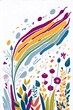 © vector_master - Spring flowers cartoon. AI generated illustration