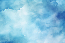 Colorful Dusty Blue Watercolor Background