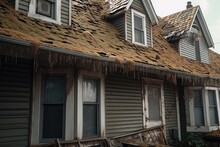 hail damage on roof shingles and vents