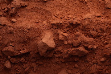 Poster - Brick red sand background