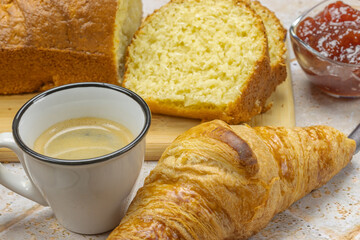 Sticker - une table dressée pour le petit déjeuner	