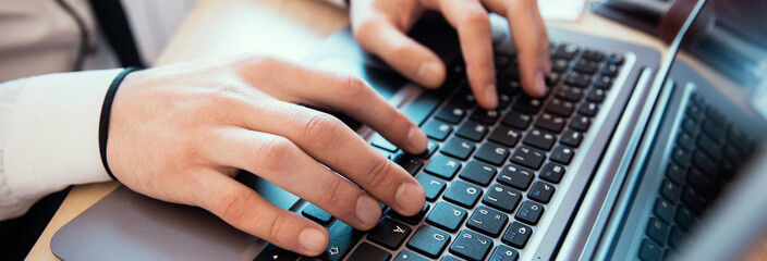 man working in computer