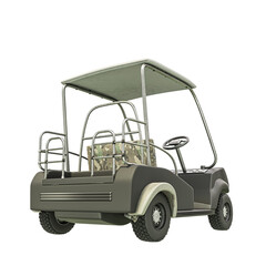 Wall Mural - golf cart isolated on white background