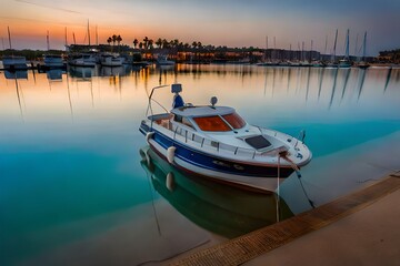 Wall Mural - boats in the harbor