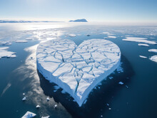 Heart-shaped Chunks Of Ice At The Poles