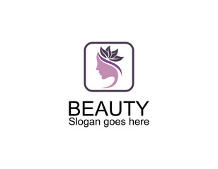 Natural Beautiful woman's face flower logo with gold gradient and business card design for beauty salon Premium Vector. part 2