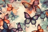 Fototapeta Do pokoju - Butterflies in flight
