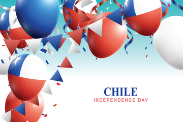 Wall Mural - Chile Independence Day background.