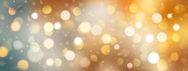 Wall Mural - Abstract background with bokeh effect in golden colors