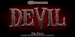 Horror Devil Editable Text Effect Template