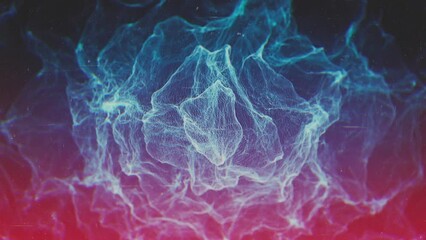 Wall Mural - abstract vintage fractal field background loop/ 4k animation of an abstract fractal wave field backg