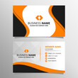 © Vectoro - Creative Orange Business Card With Curves