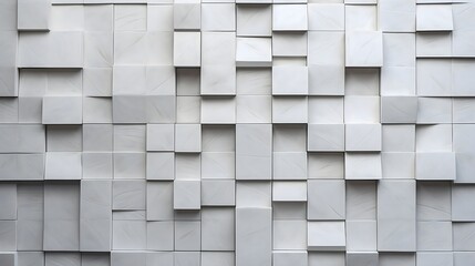 white wall with grey squares on a white background