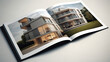 © PaulShlykov - Real estate or construction business brochure design catalog template.