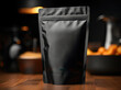 coffee pouch mockup in the monochromatic product photography