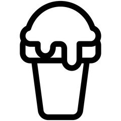 Sticker - ice cream icon