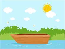 Wooden Boat With Good Quality And Good Design